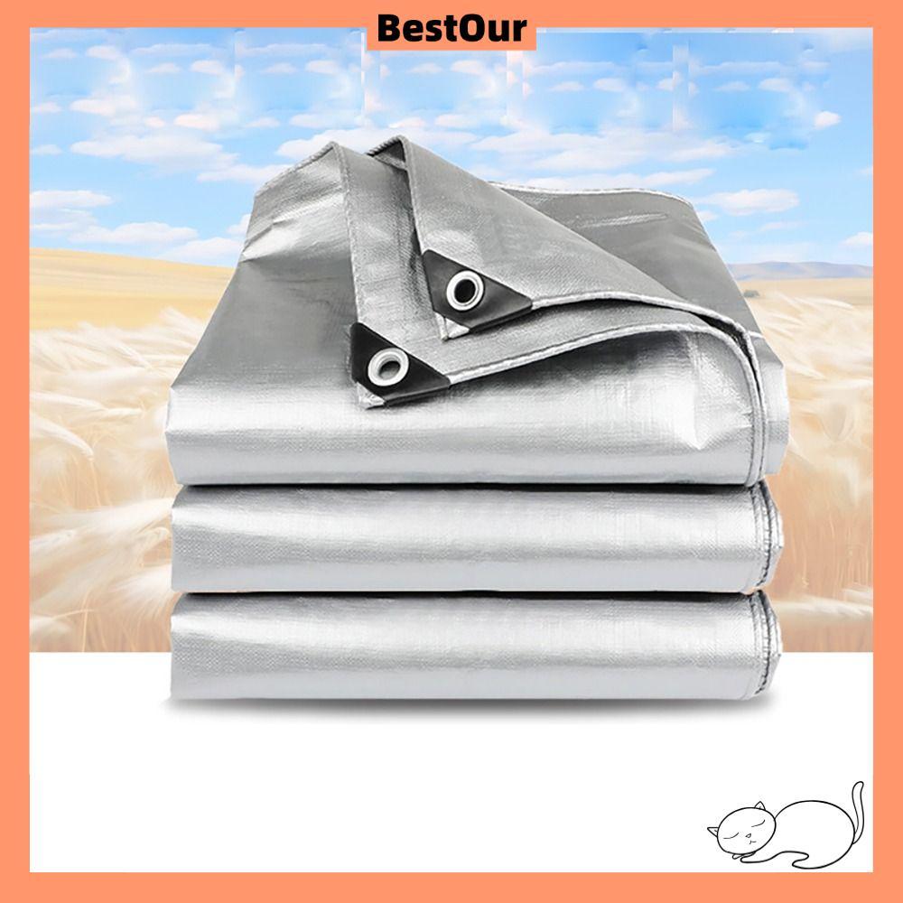 BESTOUR ผ้าใบกันน้ํา PE, 2mX3m Camping เต็นท์ Mat ผ้ากันฝน, เรือรถรถบรรทุก Canopys กันสาดเฟอร์นิเจอร
