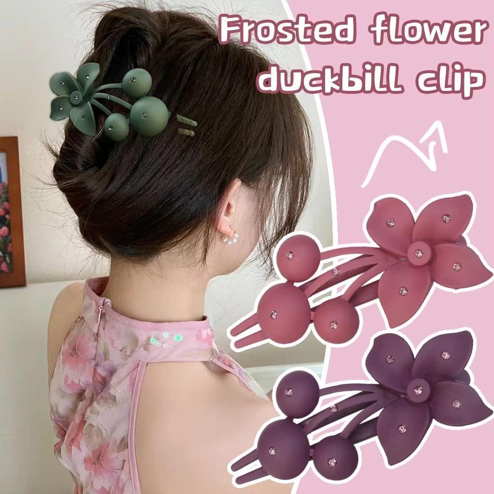 Great Rhinestone Flower Hairpins สำหรับเด็กผู้หญิง กิ๊บติดผมลายดอกไม้ พร้อมฝ้ากันลื่น .ACCESSORIES FASHION ราคา ถูกที่สุด ดีลบีเคเค