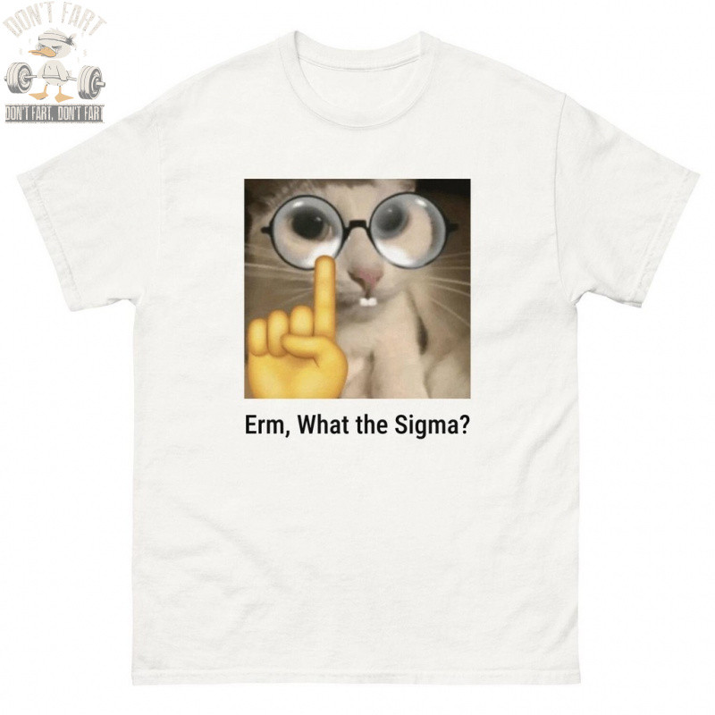 เรม , Sigma อะไร? เสื้อยืด Meme, เสื้อยืดตลก, เสื้อ Meme, เสื้อยืด Brainrot ตลก, อารมณ์ขันแมวโง่