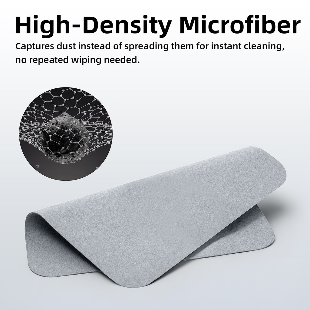 GOOJODOQ Screen Cleaning Cloth Multi-Device Cleaning Easy to Wash Effectively Adsorb Fingerprints Oil Stains and Dust รูปที่ 3