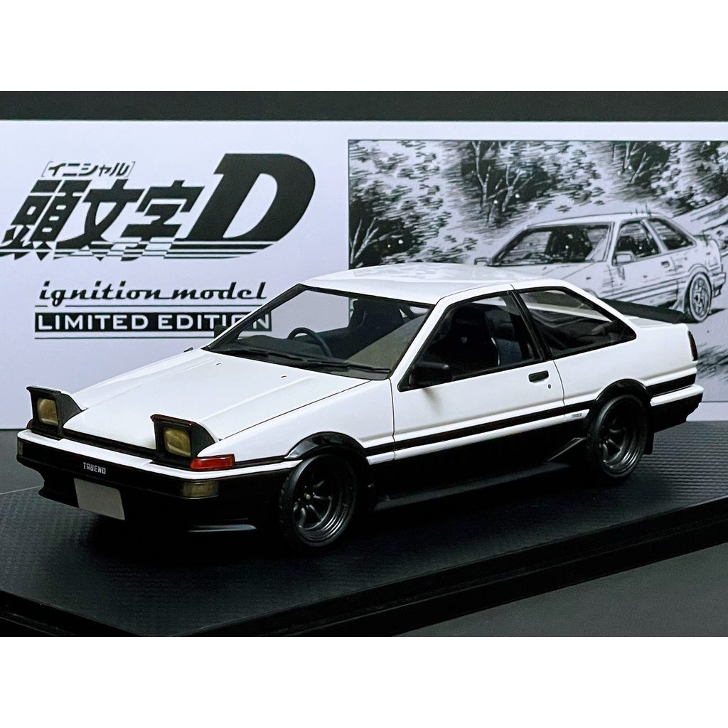 1/18 Initial D IG Toyota AE86 2Door GT Apex Dry Letters Cartoon Print Out of Print Ready Stock Only 