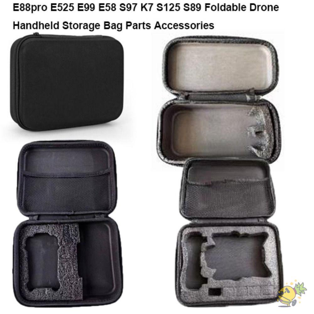 WXDX.TH กระเป๋าเก็บของมือถือ,สีดํา/สีเทา E88pro E525 E99 กระเป๋าโดรนพับได้, E58 S97 K7 S125 S89 4 รู