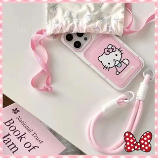 👏MINNIE👏น่ารักโบว์สีชมพูแฟชั่นการ์ตูนดูเดิล เคสสำหรับIPhone 16 15 14 13 12 11 ProMax 7Plus 8 7 Plus X XR XS Max เคสไอโฟน