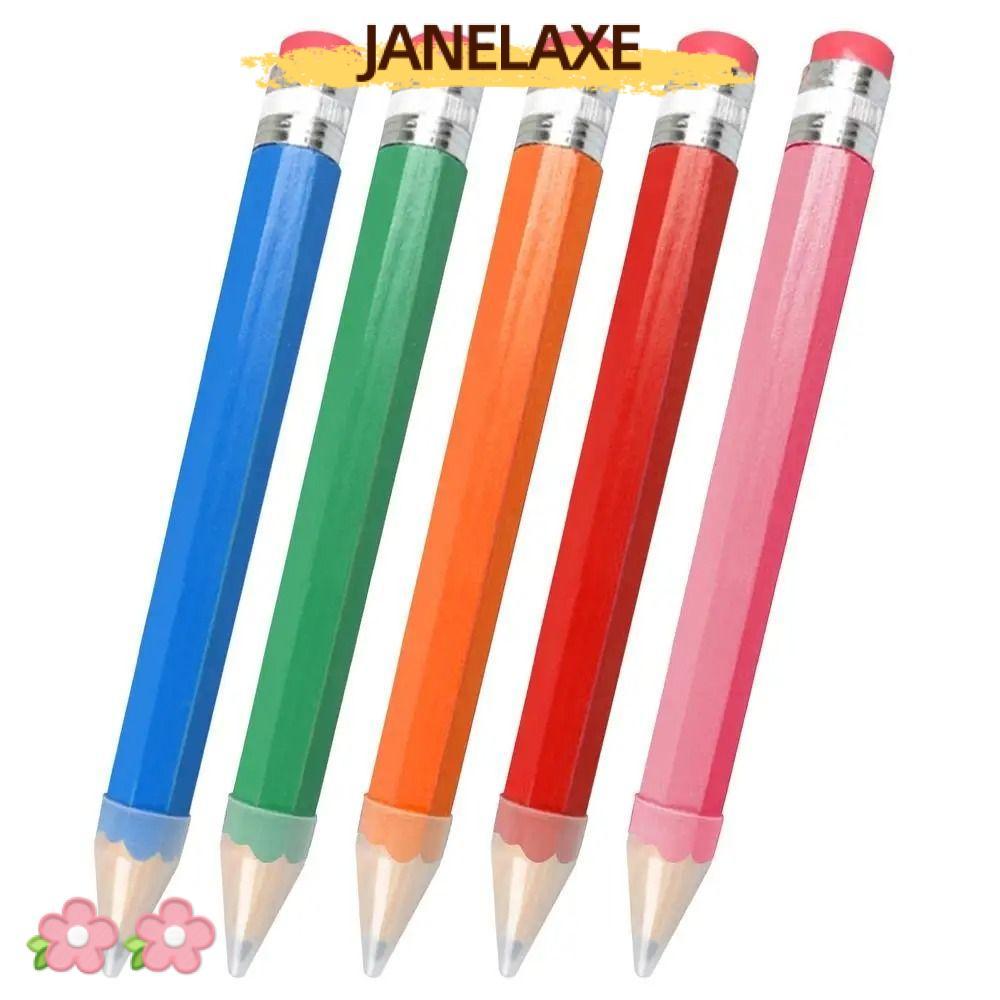 JANELAXE932JN ดินสอใหญ่, ไม้พร้อมยางลบดินสอยักษ์, แฟชั่น 18/34/39 ซม.ประสิทธิภาพ Prop ของเล่นแปลกใหม่ดินสอขนาดใหญ่ศิลปิน