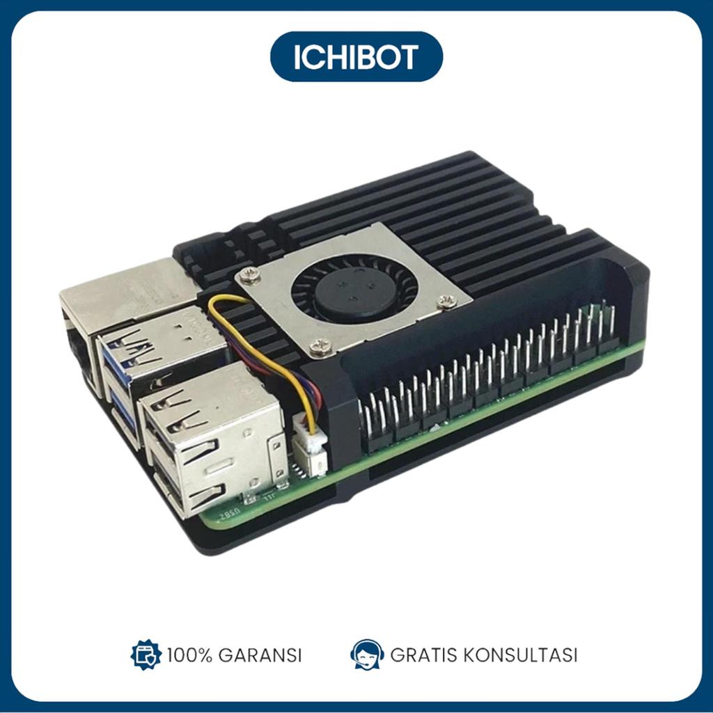 Raspberry Pi 5 Case Active Cooling Single Fan 4 สายควบคุมความเร็ว