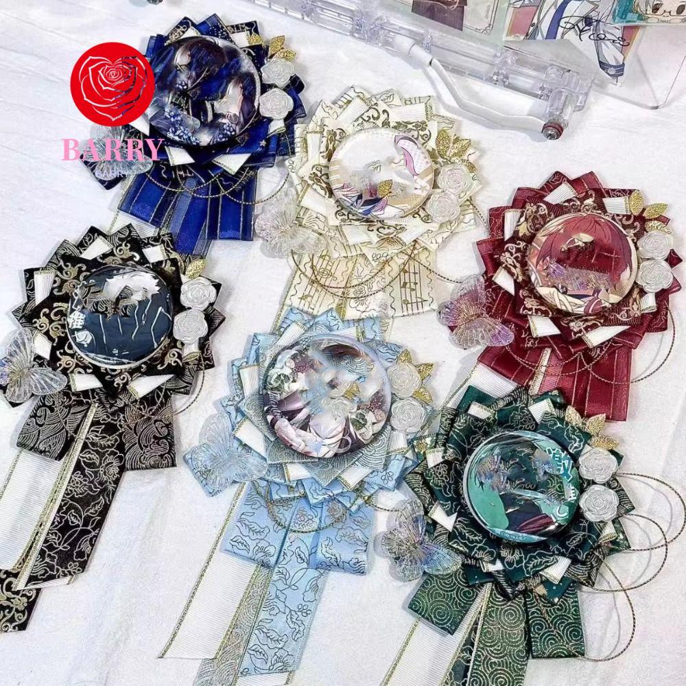 BARRY ที่ใส่ป้ายอะนิเมะ, คอสเพลย์ตกแต่งดอกไม้ Pins ฐานแสดง, กระเป๋า Ita เติมป้ายดอกไม้พลาสติกหรูหราเ