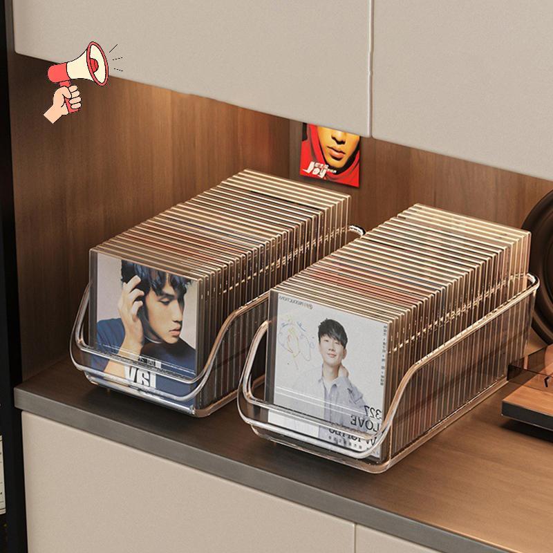 [MZ] CD Disc Ra Desktop Disc แผ่นเสียงไวนิลแม่เหล็กเทป Display Storage Ra Collection Storage กล่องเก็บอัลบั้ม [TH]