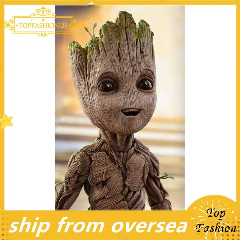 DIY Full Round Painting Cute Baby Groot Kit ชุดลายการ์ตูน