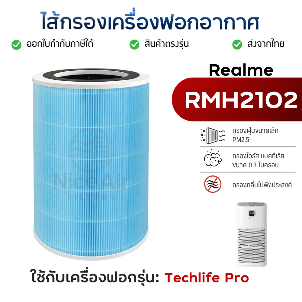 ไส้กรองอากาศ RMH2102 สำหรับ Realme TechLife Air Purifier Pro