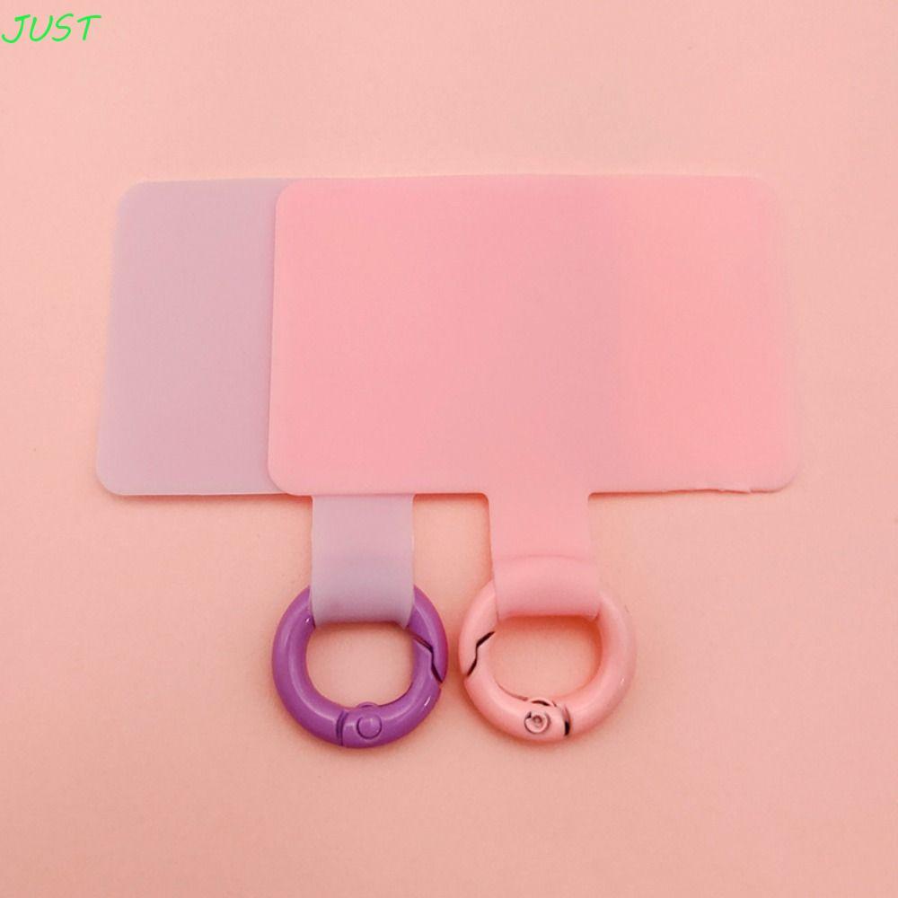 JUST Phone Lanyard ปะเก็น, Anti-lost สิ่งที่แนบมา Mobile Tether Pad, Universal ที่ถอดออกได้โลหะ Back