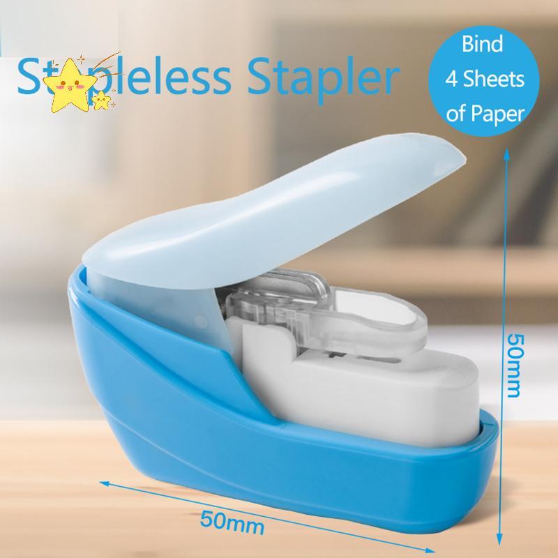 [JBTH] Book Paper Stapling Mini Portable Stapleless Stapler School Office Supplies [JB]