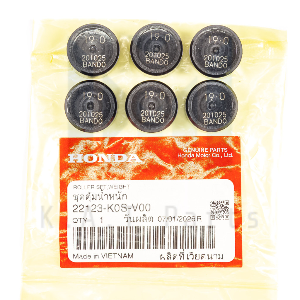 เม็ดตุ้มน้ำหนัก PCX160,Giorno,Click160 แท้ศูนย์ (22123-K0S-V00)