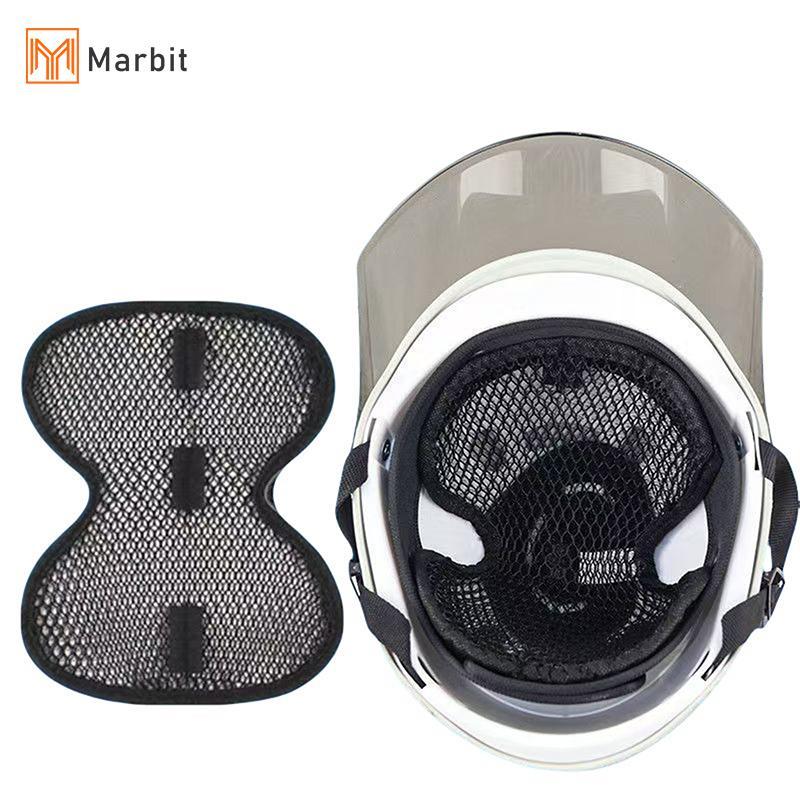 Marbit 1PC รถมอเตอร์ไซด์ Breathable ตาข่ายเหงื่อ Wiing ซับในหมวกกันน็อคแผ่นฉนวนกันความร้อนนุ่มลื่นหมวกกันน็อครถจักรยานยนต์ใส่ Liner Honeb null