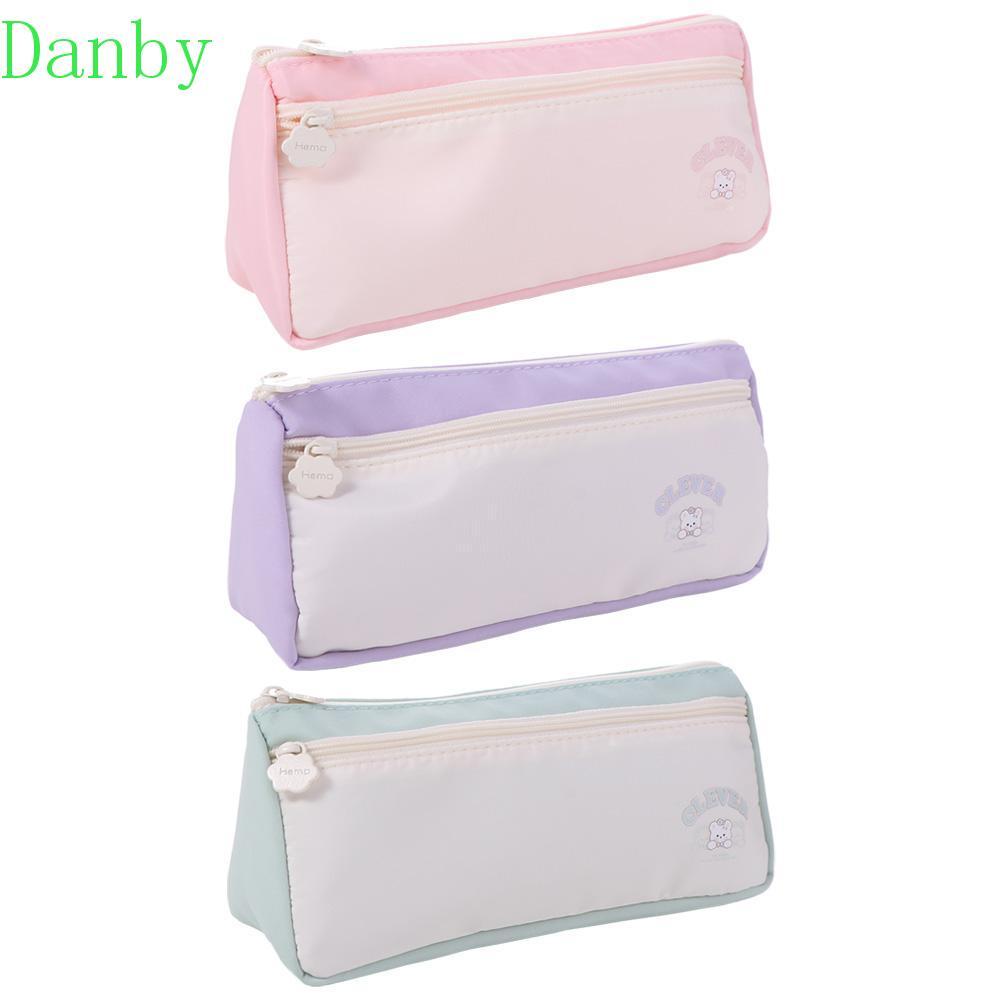 DAZIP Y2K กระเป๋าเครื่องเขียน, การ์ตูนหมี Desktop Storage กล่องดินสอเกาหลี, Ins Simple Aesthetic ควา