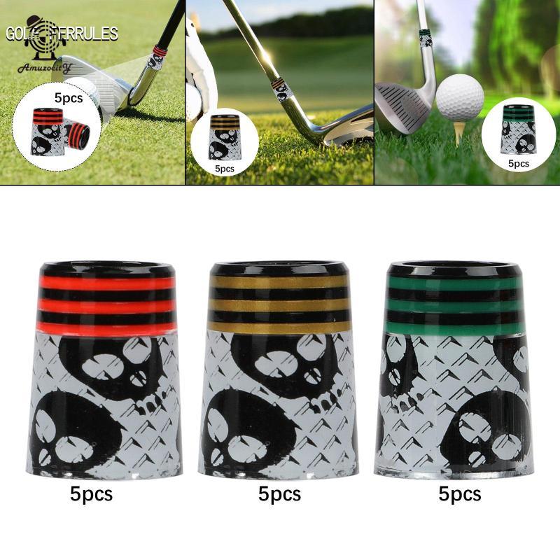 [Amuzocity] 5x Golf Iron Ferrules Golf Club Repair End Caps สําหรับผู้ใหญ่นักกอล์ฟกลางแจ้ง