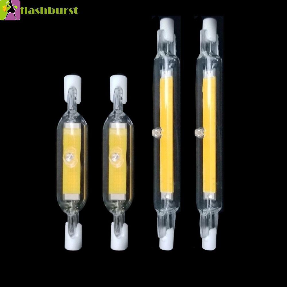 FLASHBURST COB Tube Bulb, เปลี่ยนหลอดไฟ 110v/220v R7S, แบบพกพา 360 Glow Dimmable Home