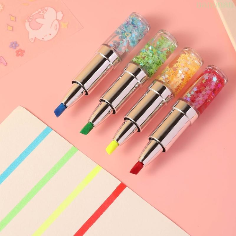 5 Pcs Lipstick Shape Highlighter Pen Highlighter Markers Bible Marker Pen