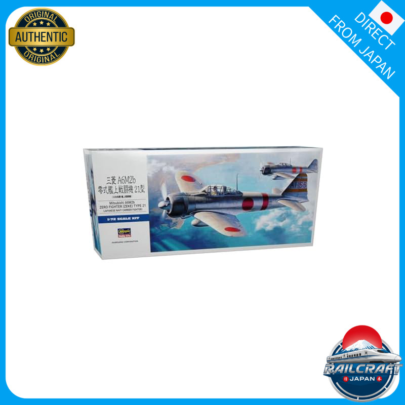 Hasegawa 1/72 Japanese Navy Mitsubishi A6M2 Zero Carrier Fighter Type 21 Plastic Model D21