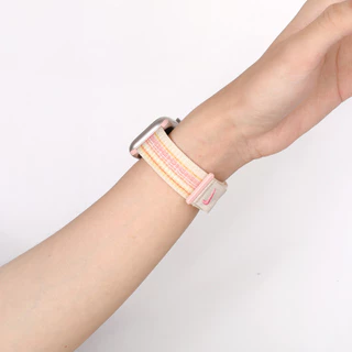 สายไนล่อนอ่อน แบนด์ปรับได้ for Smartwatch iWatch Ultra SE 3 2 Series 11 10 9 8 7 6 5 4 3 49มม. 46 45 42มม.41มม.38มม
