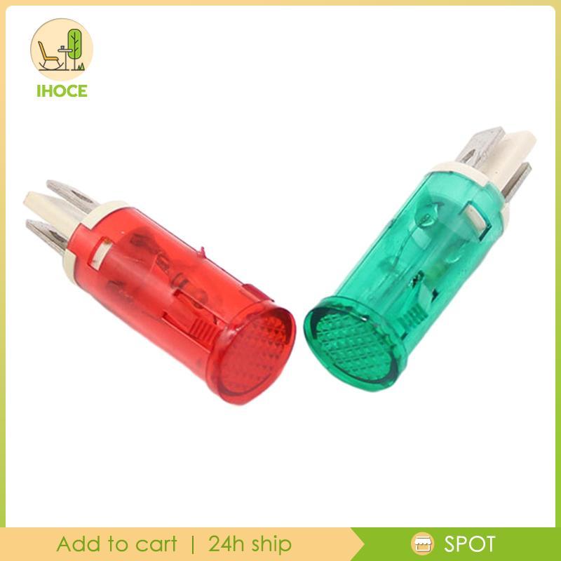 [Ihoce] 220V ไฟแสดงสถานะสัญญาณโคมไฟ MDX-14A หัวกลมขนาดเล็ก Mini แผง Mount สําหรับเครื่องกําเนิดไฟฟ้าตู้เย็นตู้แช่แข็งไฟฟ้า
