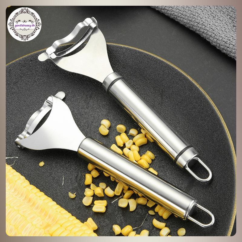 GG Kitchen Corn Sheller สแตนเลสกบข้าวโพดในครัวเรือนเปลือกข้าวโพดคู่มือข้าวโพด Thresher Roe Deer กรรไ