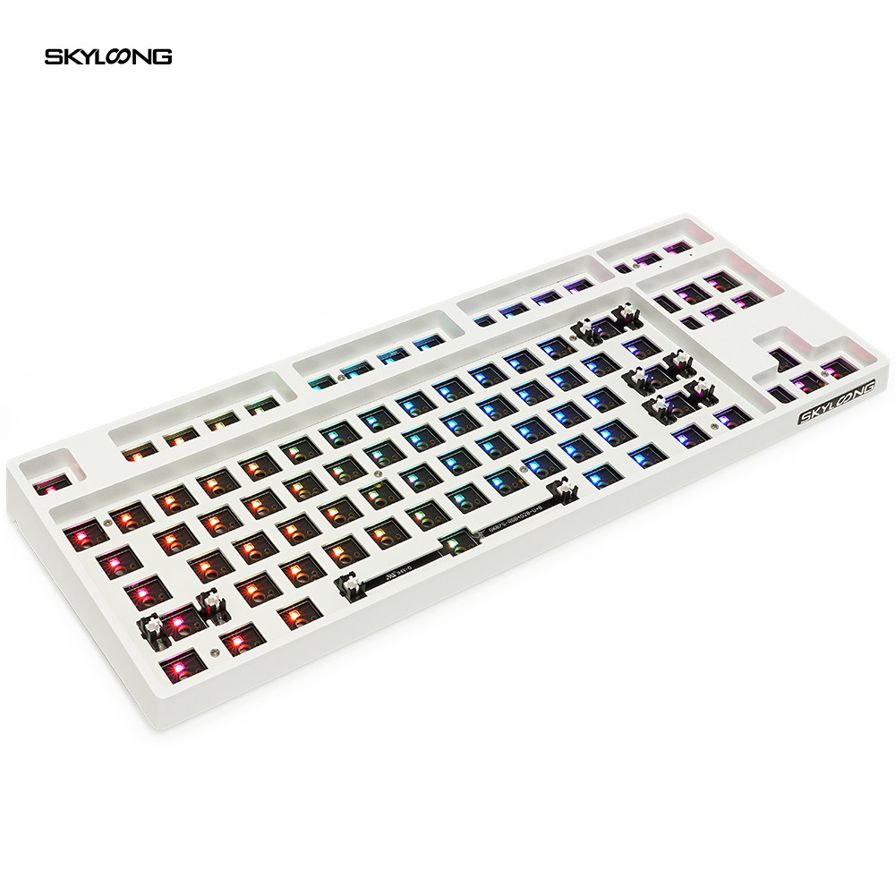 ใหม่ 100% Skyloong Hot Swap ABS Cover 87 คีย์ RGB Custom Mechanical Keyboard Kit สําหรับผู้ผลิต