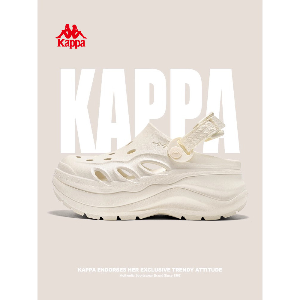 Kappa รองเท้าผู้หญิง แบบหนาและระบายอากาศได้ สไตล์ใหม่ สวมใส่ง่าย เหมาะสำหรับชายหาดและใช้ในเมือง