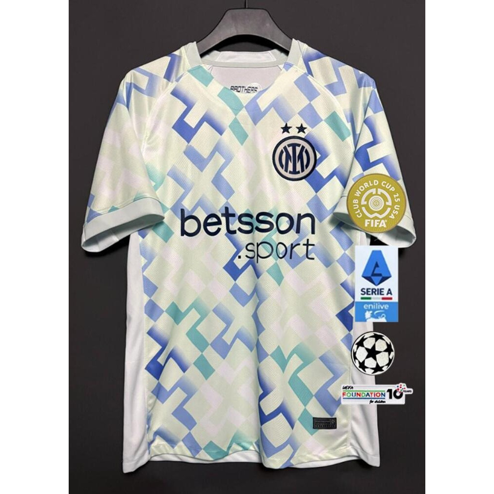 เสื้อยืดทีม Inter Milan ฤดูกาล 25/26 สำหรับผู้ชาย ขนาด S-4XL