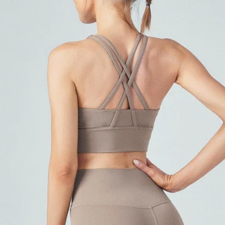 AirActive Serenity Flow Bra สปอร์ตบรา มีฟองน้ำในตัว เบาสบายเหมือนไม่ได้สวม ดีไซน์โชว์แผ่นหลัง สำหรับผู้หญิงเล่นโยคะ