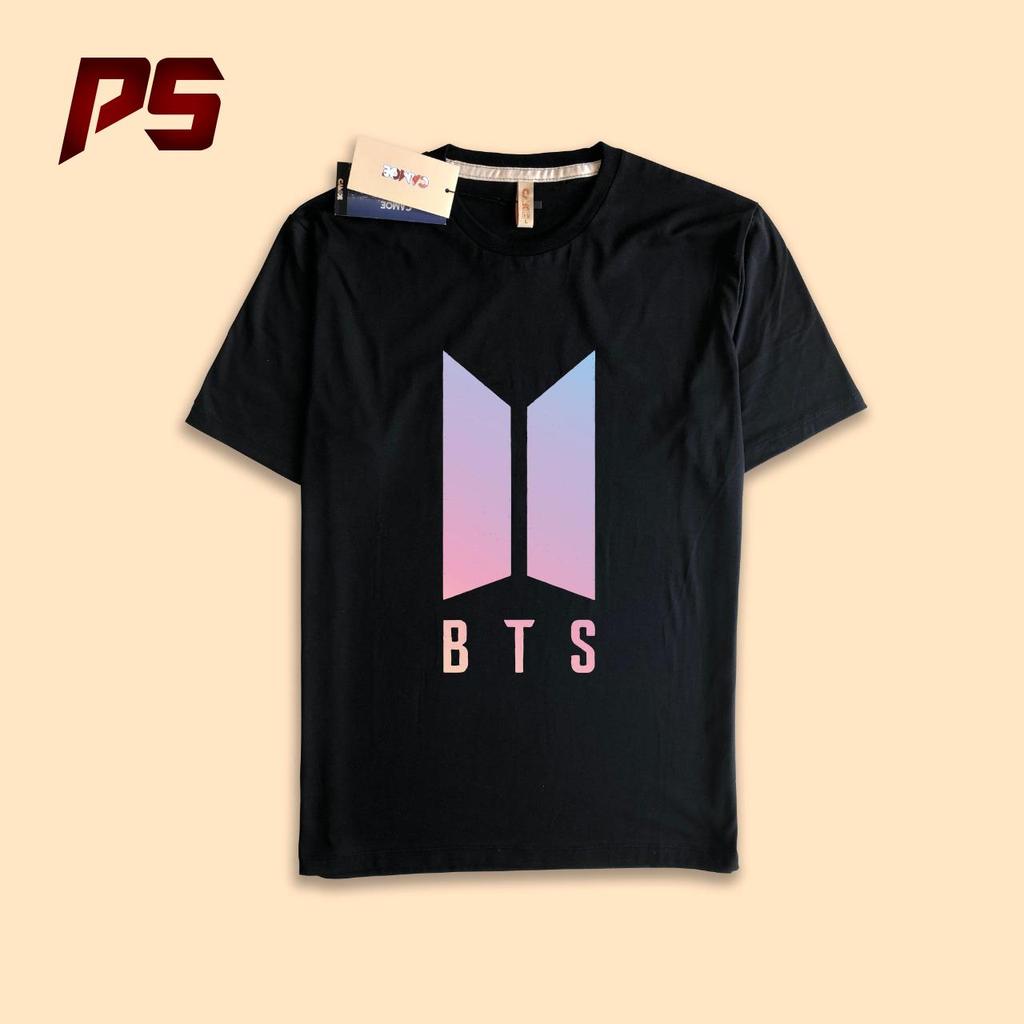 เสื้อยืด BTS Army โลโก้ใหม่ Rainbow Purple RM JHope Suga Jin V Jungkook Jimin
