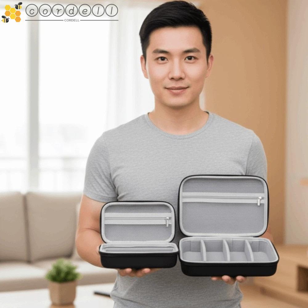 กล่องเก็บแว่นตาพกพา ความจุมาก ทำจากผ้าโอค์ฟอร์ด สีดำ ป้องกันการสูญหาย เหมาะสำหรับเป็นของขวัญ