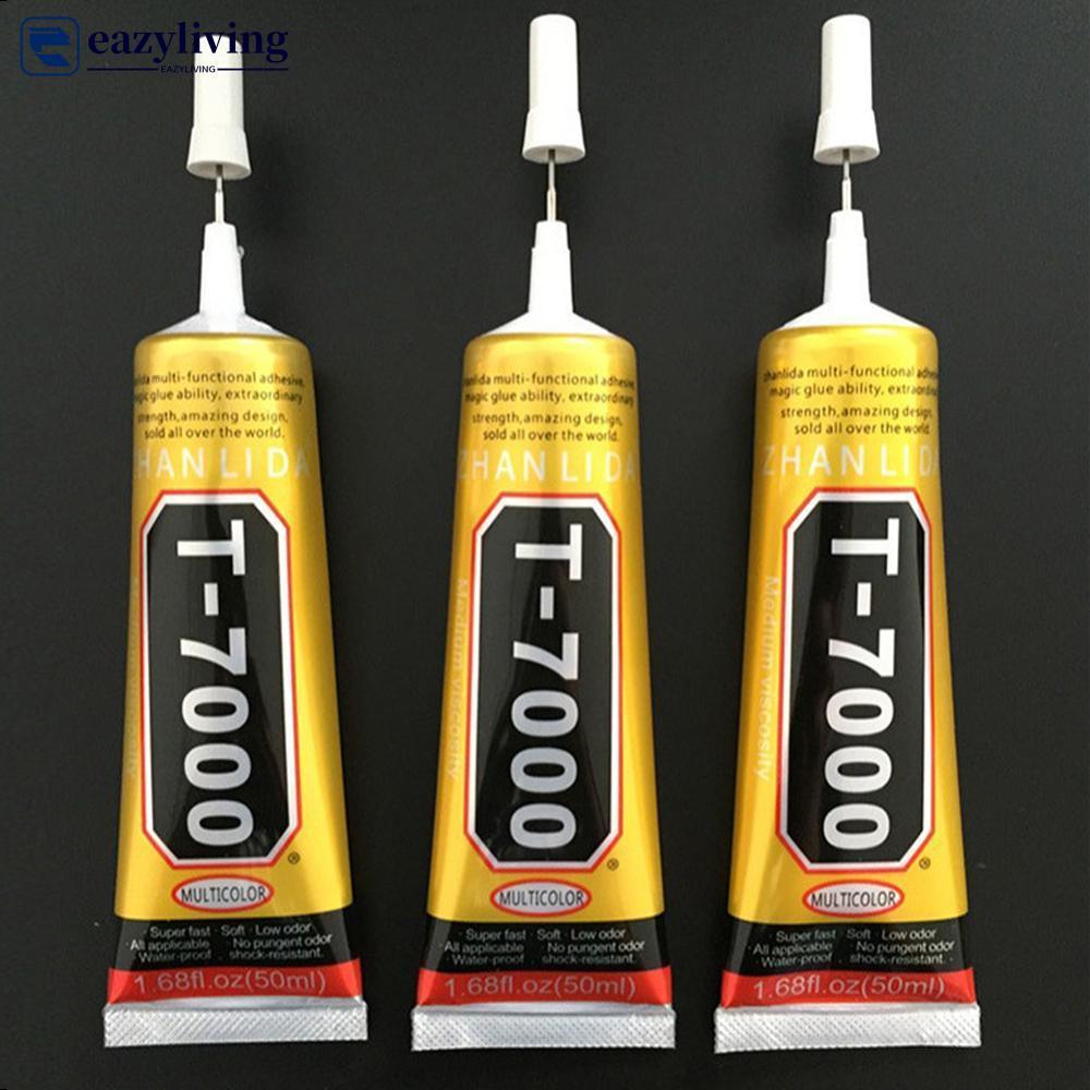 EAZYLIVING T7000 สีดํา Contact โทรศัพท์มือถือแท็บเล็ตซ่อมกาว Zhanlida Strong t-7000 กาว 15ML 50ML 11