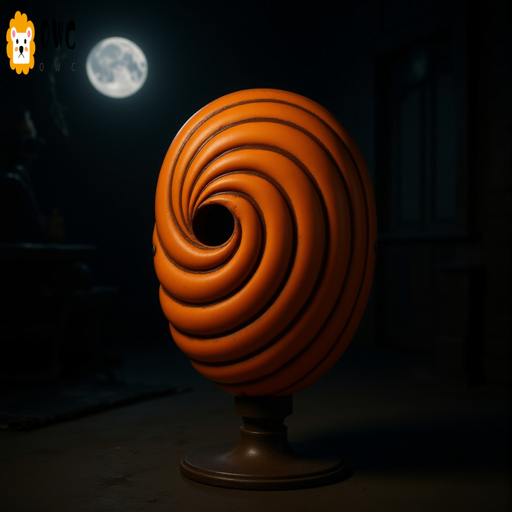 หน้ากากคอสเพลย์อะนิเมะ Obito หน้ากากนินจาน้ําหนักเบา Face-Mask สําหรับปาร์ตี้ฮาโลวีนอะนิเมะ Conventi