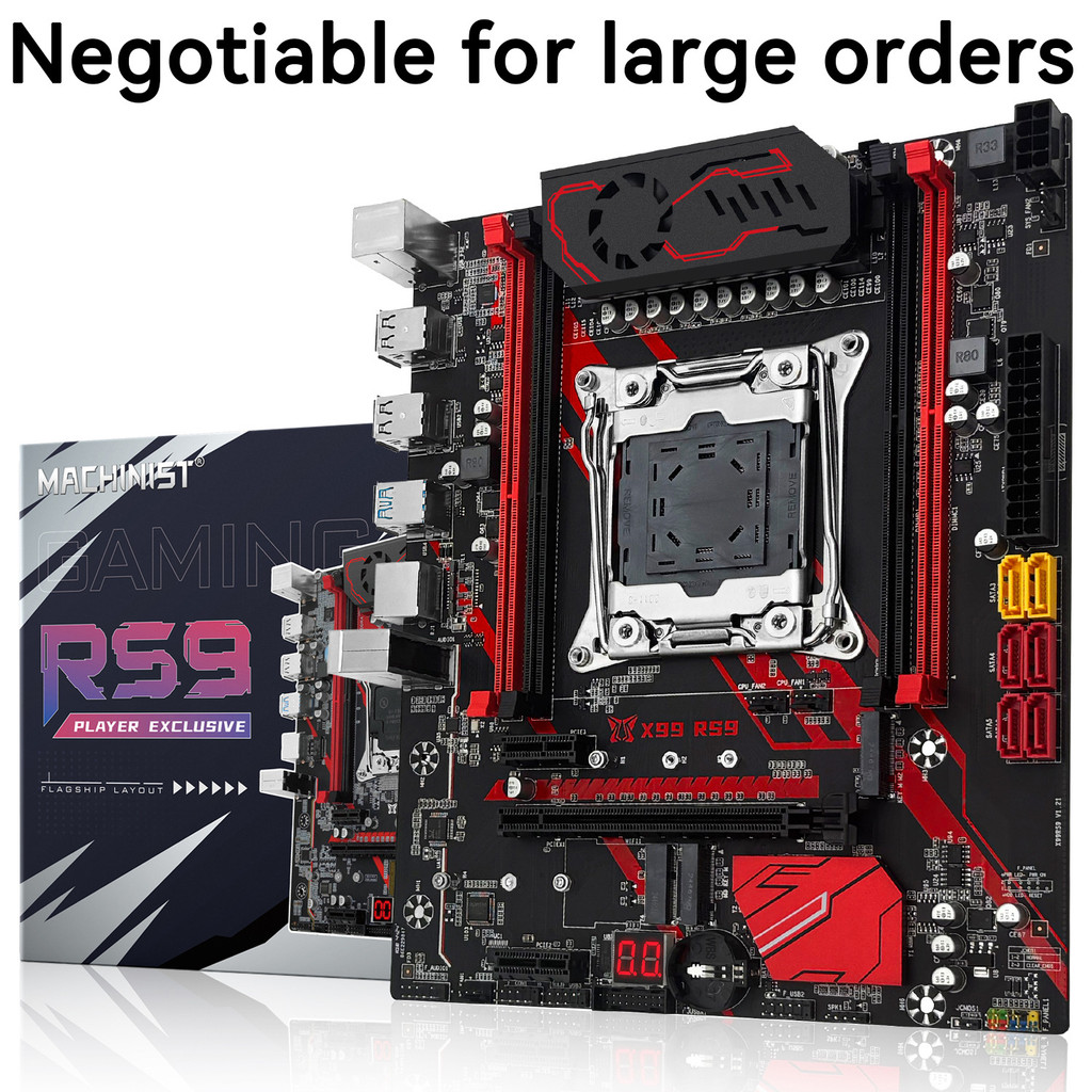 ในสต็อกเมนบอร์ดเมนบอร์ด X99 RS9 เมนบอร์ด LGA2011-3 DDR4 M-ATX NVME3.0*2