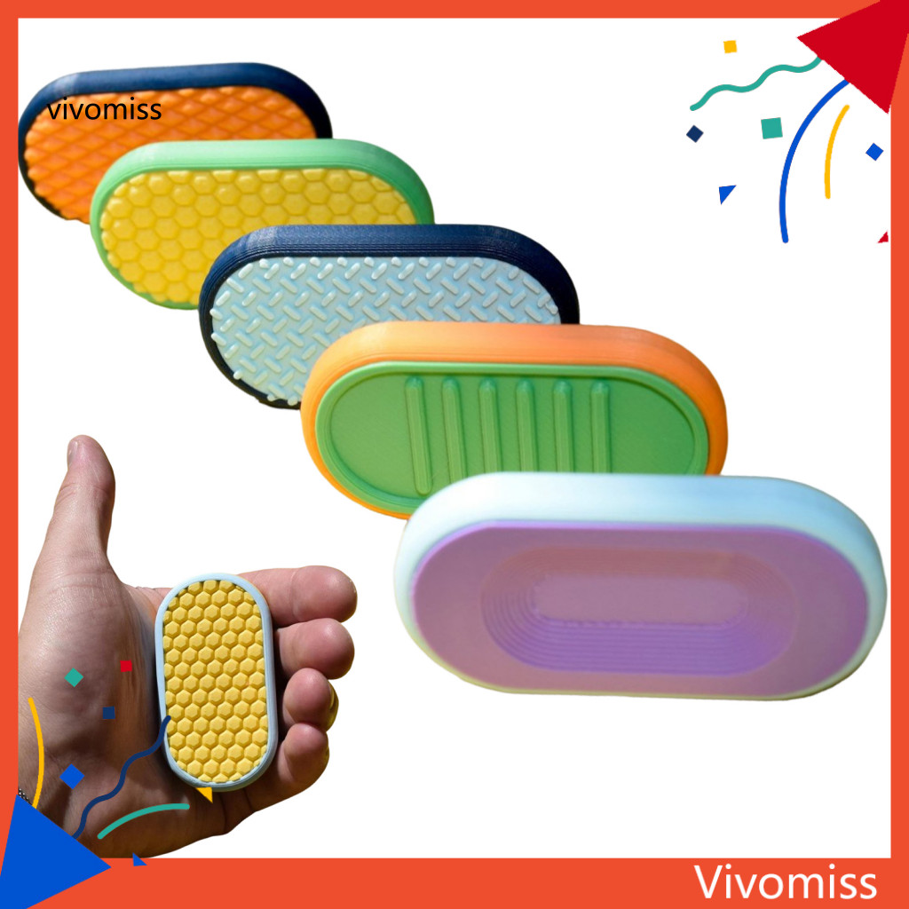 [VM] Rhombus Fidget Slider Track Textured Stress Relief Slider 3d พิมพ์ Fidget Slider ของเล่นสําหรับ