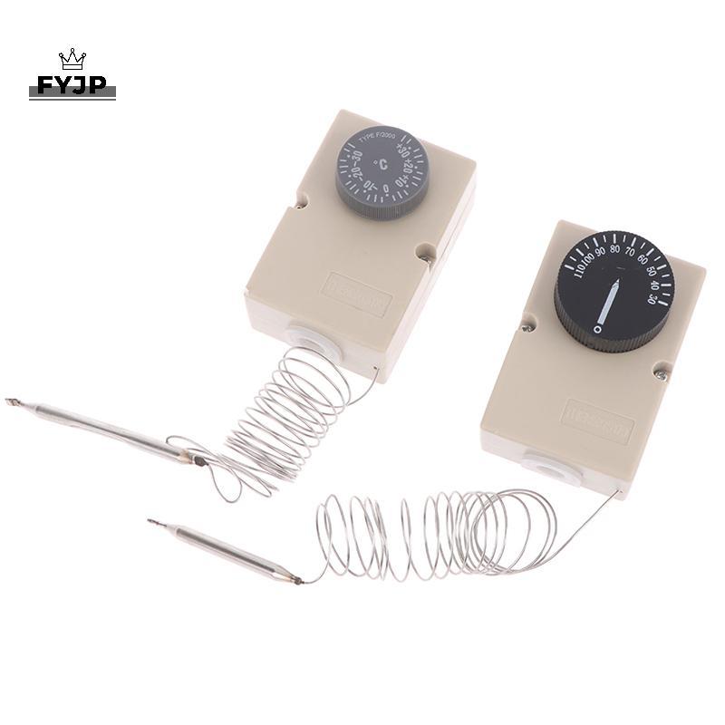 FYJP สําหรับอุปกรณ์ไฟฟ้าลูกบิดอุณหภูมิสวิทช์ Capillary Thermostat 50-300C 0-60C 0-50C 0-40C 30-110C 