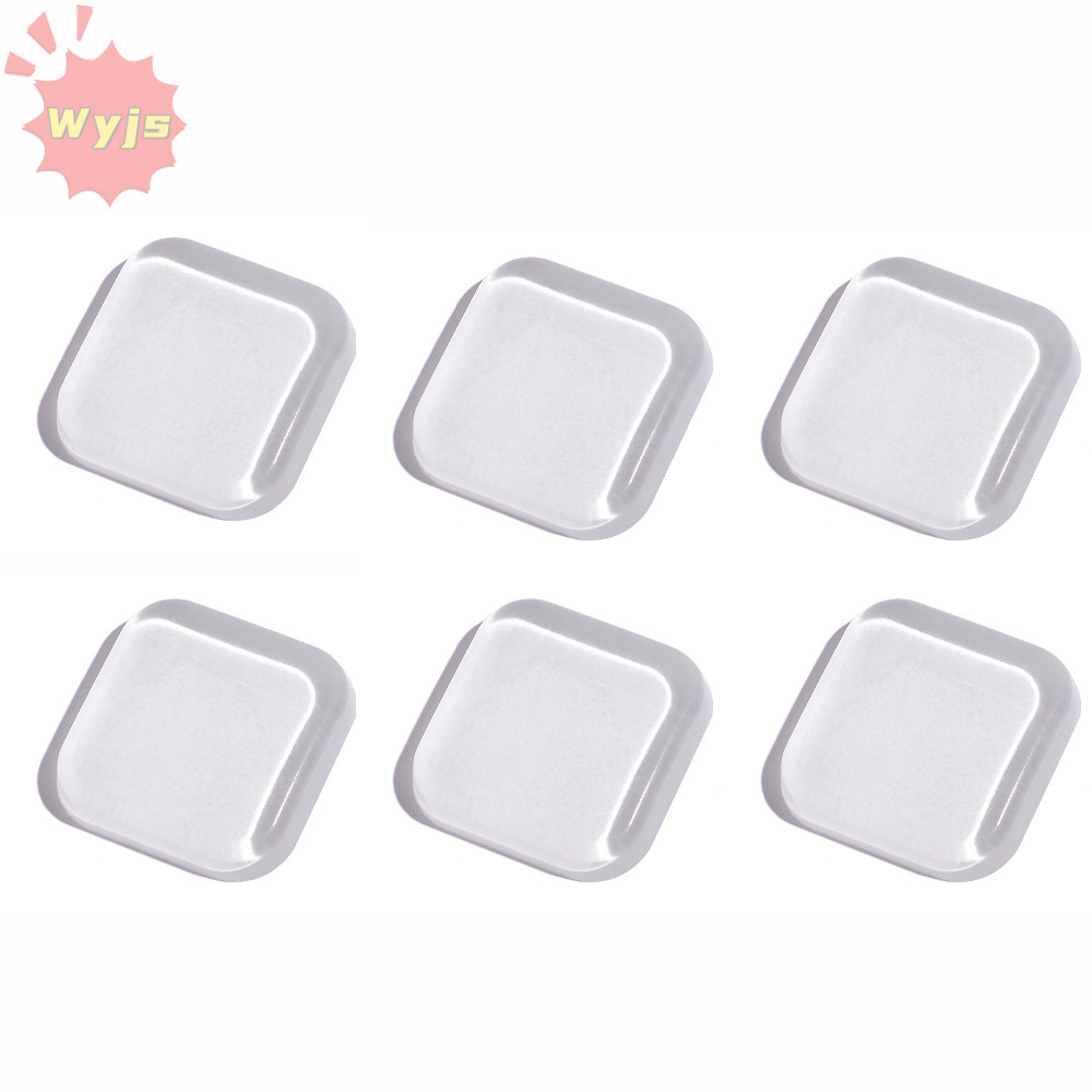 WYJS 6 ชิ้นผนังประตู Handle Stopper, PU Wall Shield เบาะ, อเนกประสงค์ 1.57 1.57 ใน Wall Mount Guard 