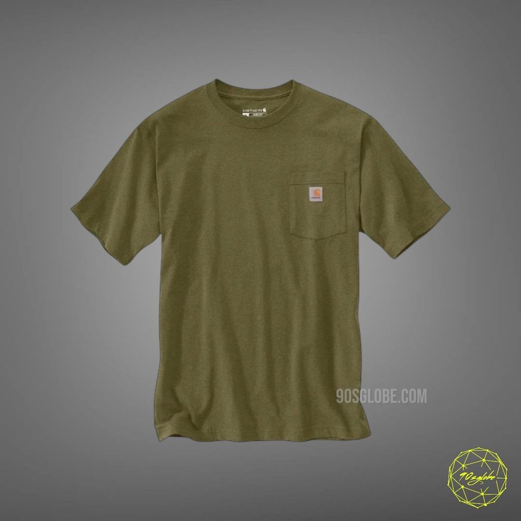 Carhartt Pocket Tee K87 Dark Bronzed Green Heather
