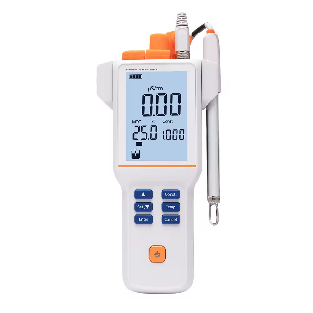 คุณภาพสูงอุตสาหกรรมการวิเคราะห์ของเหลวแบบพกพา Lcd Digital ph Meter Tds Ec Water Conductiveity Meter 