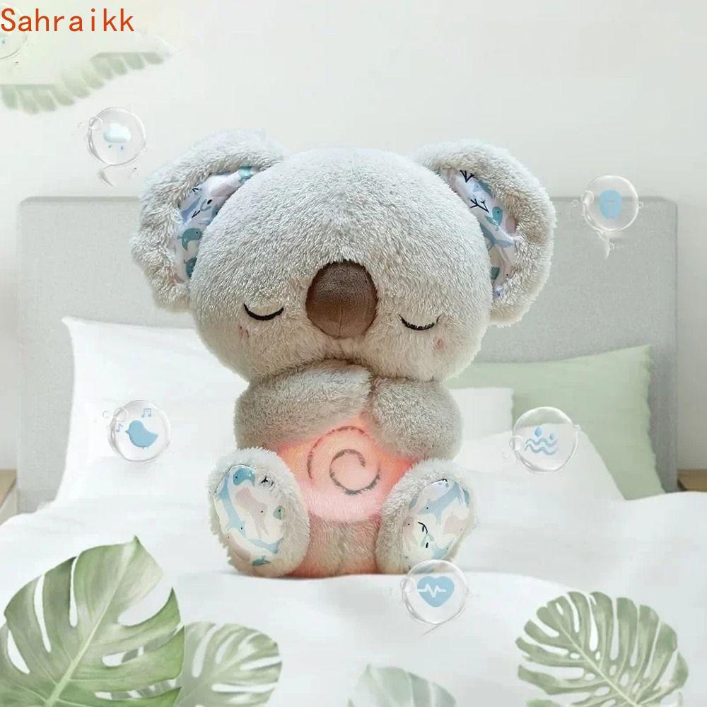 AXIOM Koala Breathing, พร้อมแสงเสียงตุ๊กตาสัตว์บรรเทา Koala, Sleeping Sensory Soothing สบาย Koala Mu