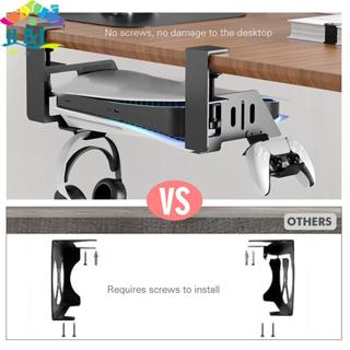 H & L ใต้โต๊ะแขวนสําหรับ PS5 & PS5 Slim เกมคอนโซล Stander Br…