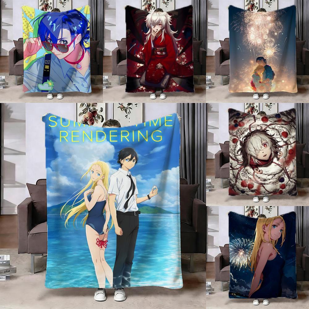 DRAMAtical Murder โยนสองด้าน Cozy Flannel โยนผ้าห่มน้ําหนักเบาเป็นมิตรกับผิว Warm สําหรับเตียงสํานัก