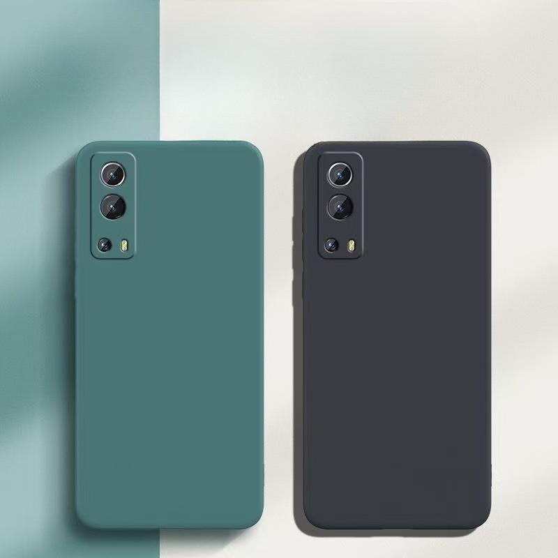 สําหรับ iQOO Z3 Z10x Z10 U5X U5 U3X U3 U1x มาตรฐาน Turbo Pro หรูหรา Liquid เคสโทรศัพท์ซิลิโคนนุ่มปกห