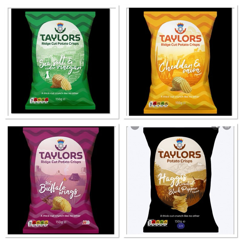 Taylors Pure Chamomile 30 G ซี ซอลต์ แอนด์ ไซเดอร์ ไวเนการ์ / Cheddar & Onion / Hot Buffalo Wings / 