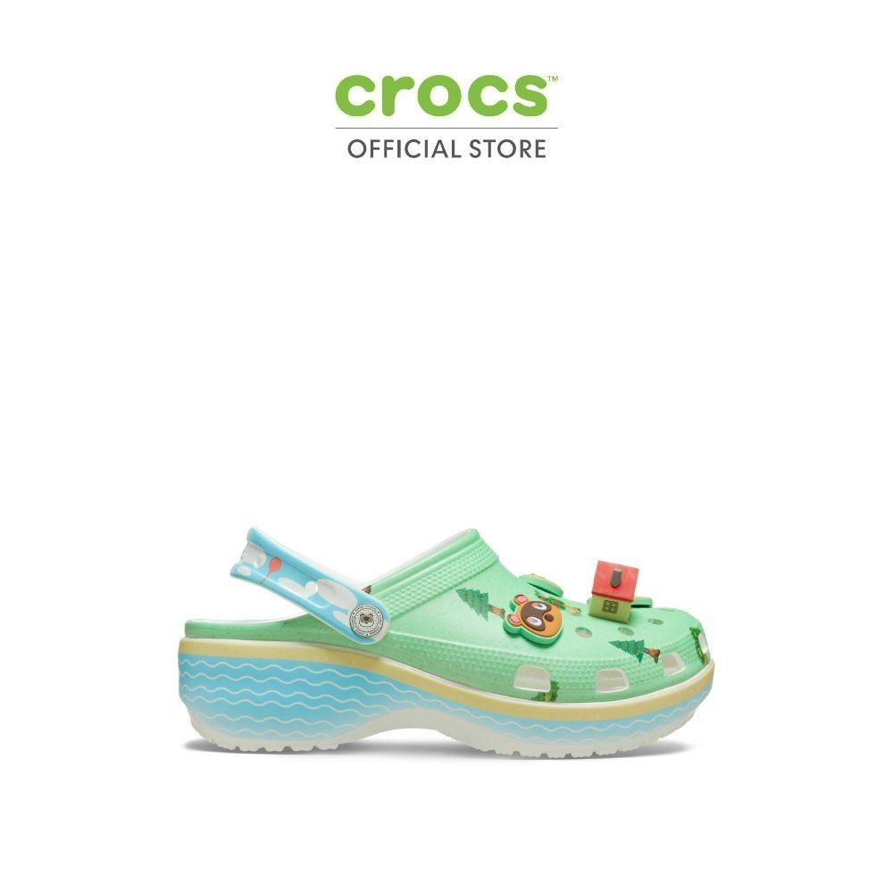 CROCS รองเท้าลำลองผู้หญิง ANIMAL CROSSING PLATFORM CLOG รุ่น 210101-90H - MULTICOLOR