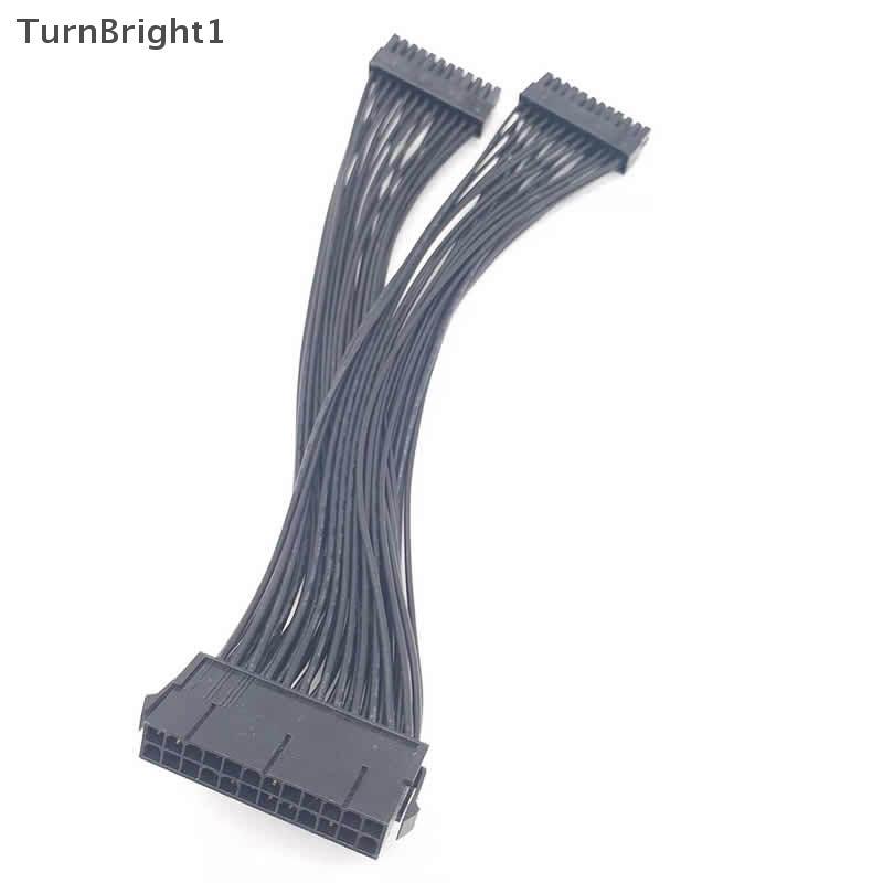 [TurnBright] Dual PSU Power Supply 24 Pin ATX เมนบอร์ดแยกสาย ATX เมนบอร์ดสายต่อ PSU หญิงชาย Y อะแดปเ