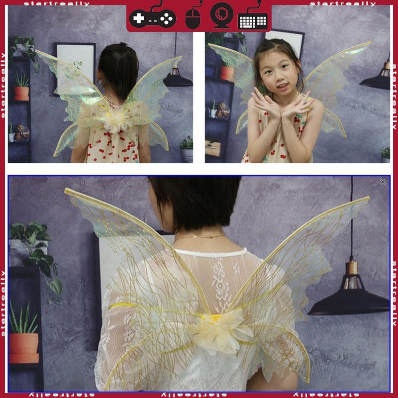 Fairy Wings Dress Up Wings for Butterfly Fairy Halloween Costume Angel Wing for