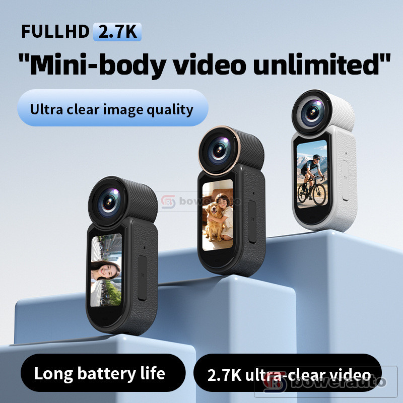 กล้องแอคชั่น 2.7K HD สำหรับมอเตอร์ไซค์ กล้องคล้องคอ B3D03