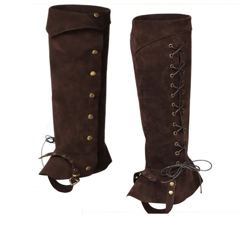 Cross-Border Pirate Boot Cover Gates รองเท้ายุคกลาง Topers Renaissance Vitamin Boot Cover Buckle Dep