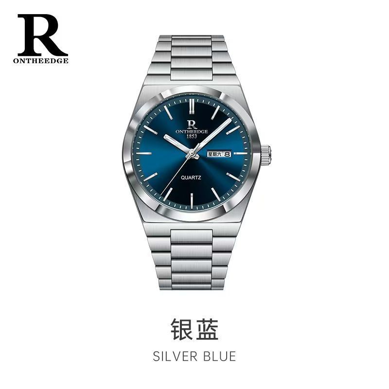 Ruizhiyuan ยี่ห้อใหม่สไตล์ Super Player นาฬิกาผู้ชาย prx Mens Quartz Wrist Expression ของขวัญวันวาเล